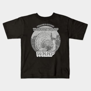 Grey Vintage wkrp Kids T-Shirt